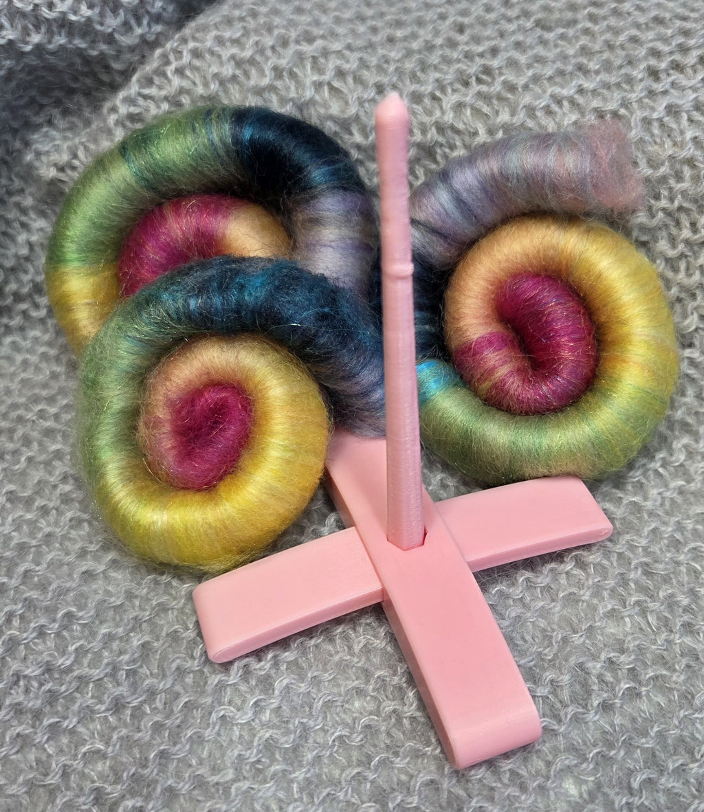 Feriesett: spinnfiber + liten handtein