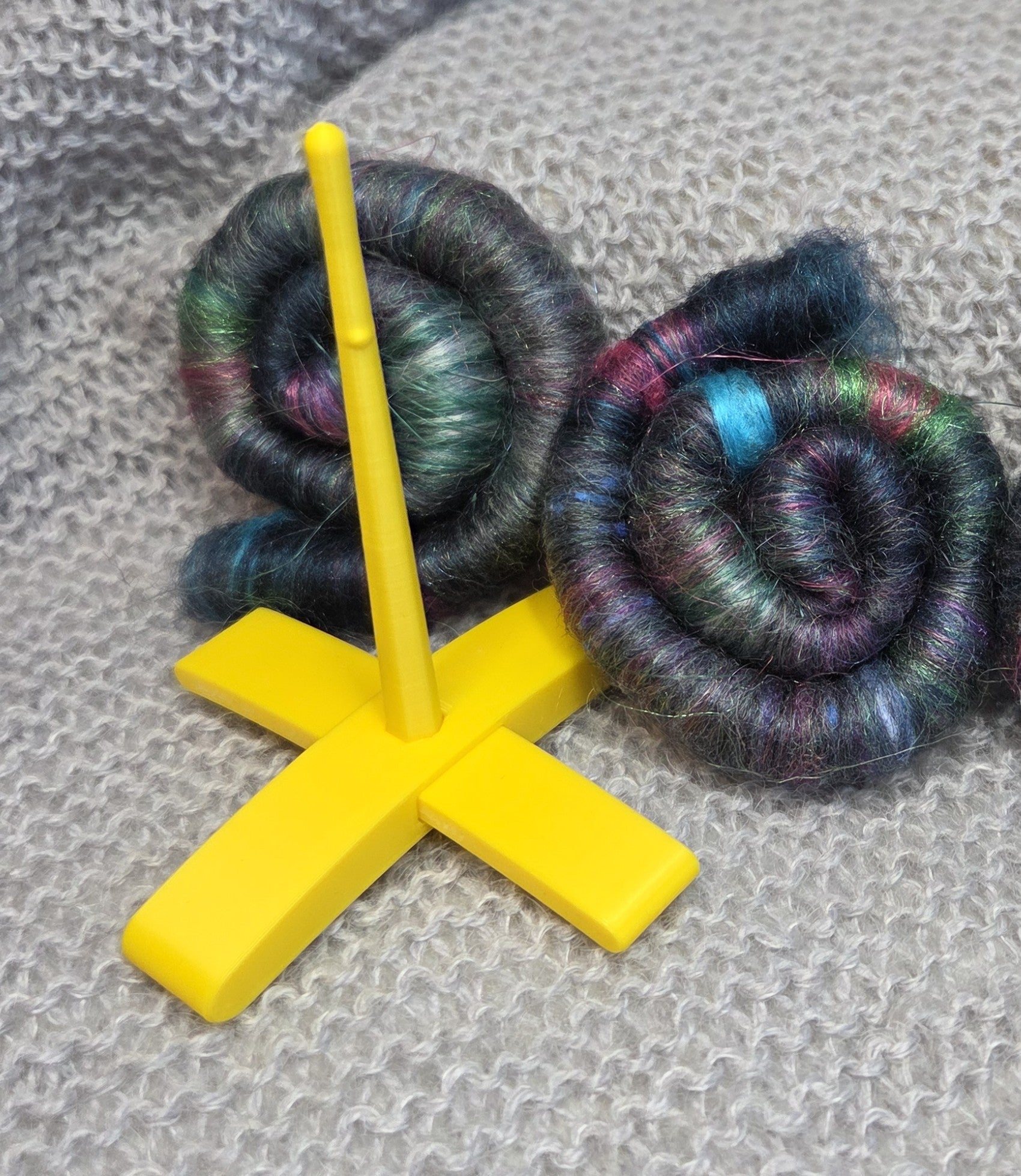 Feriesett: spinnfiber + liten handtein