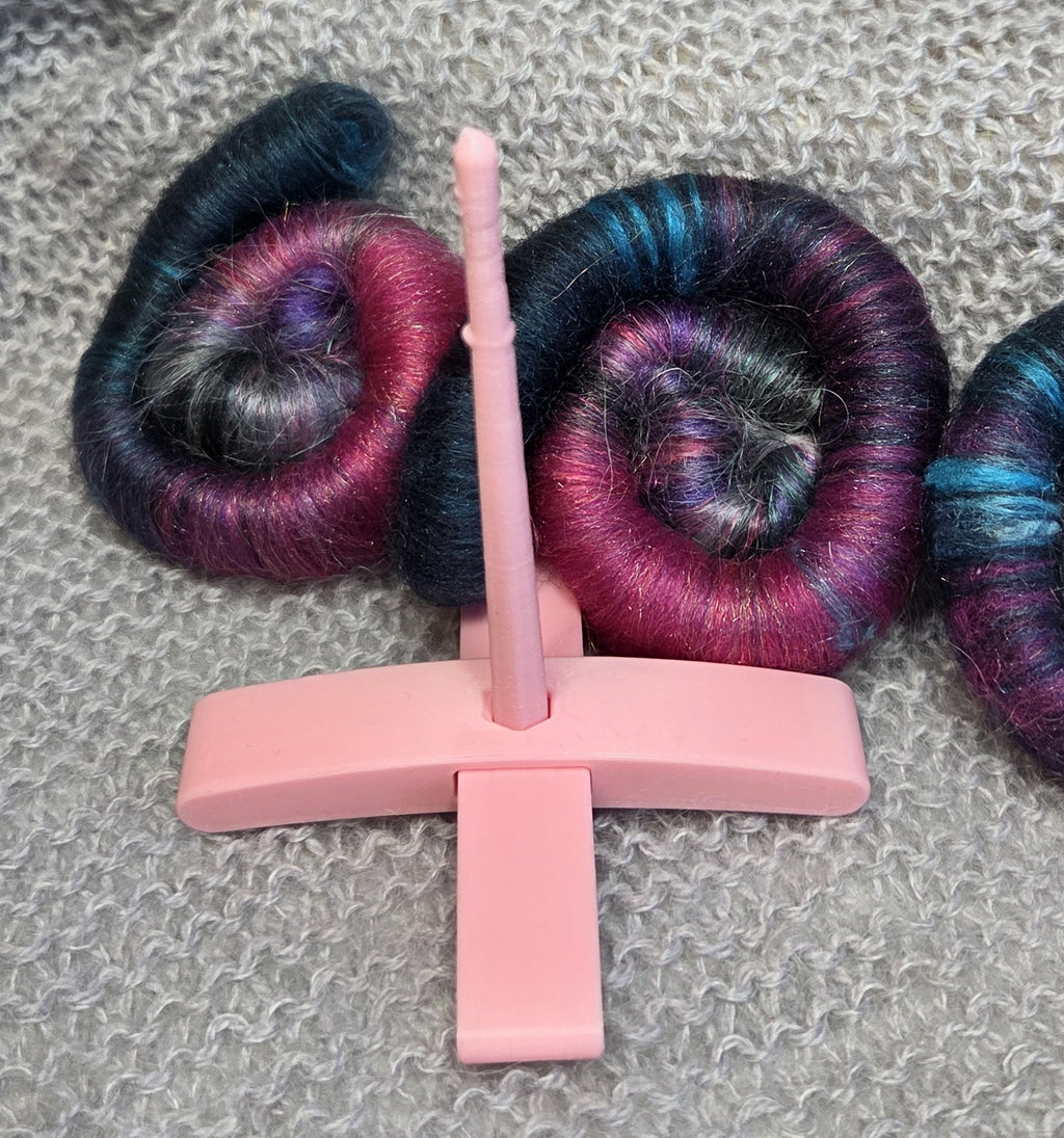 Feriesett: spinnfiber + liten handtein