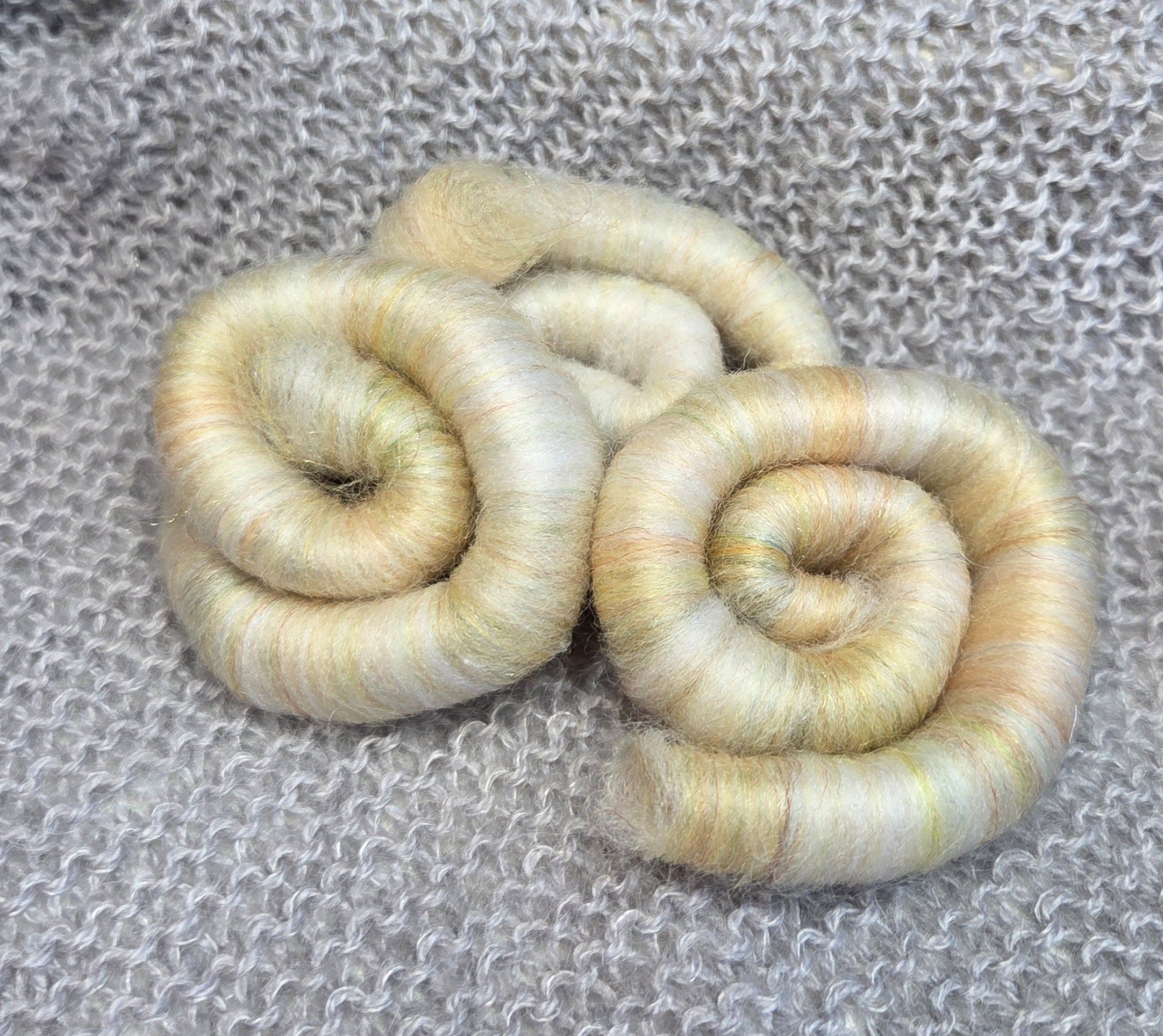 Feriesett: spinnfiber + liten handtein
