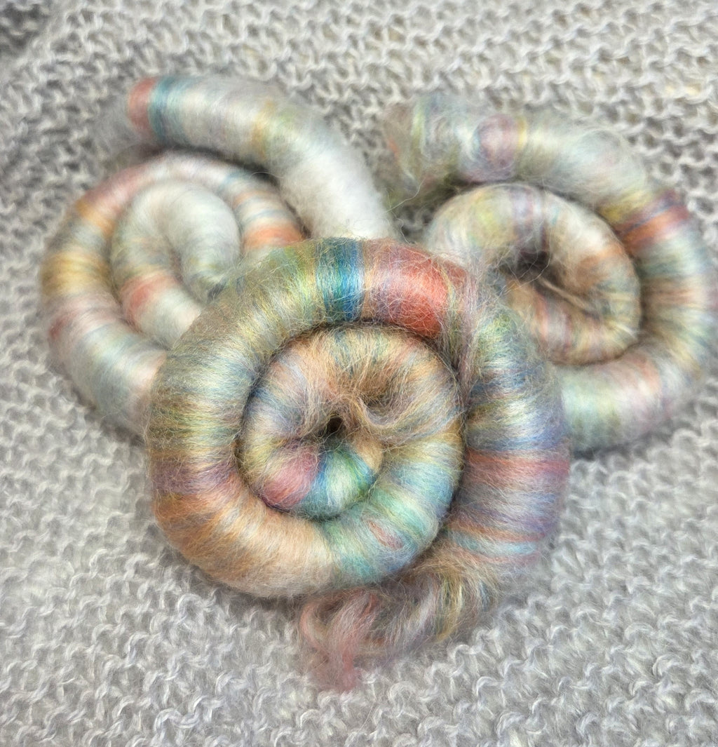 Feriesett: spinnfiber + liten handtein