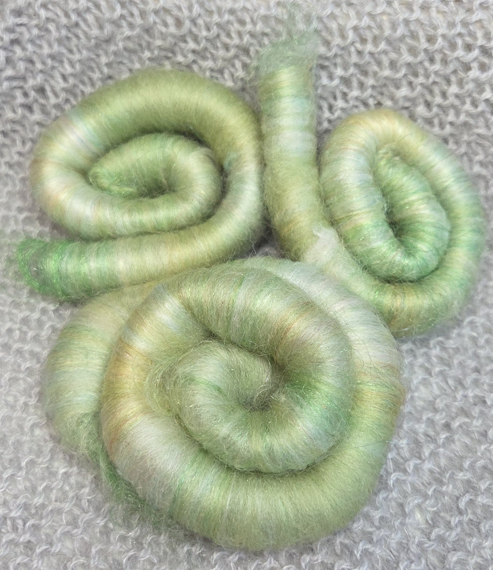 Feriesett: spinnfiber + liten handtein