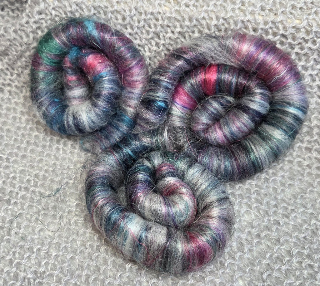 Feriesett: spinnfiber + liten handtein