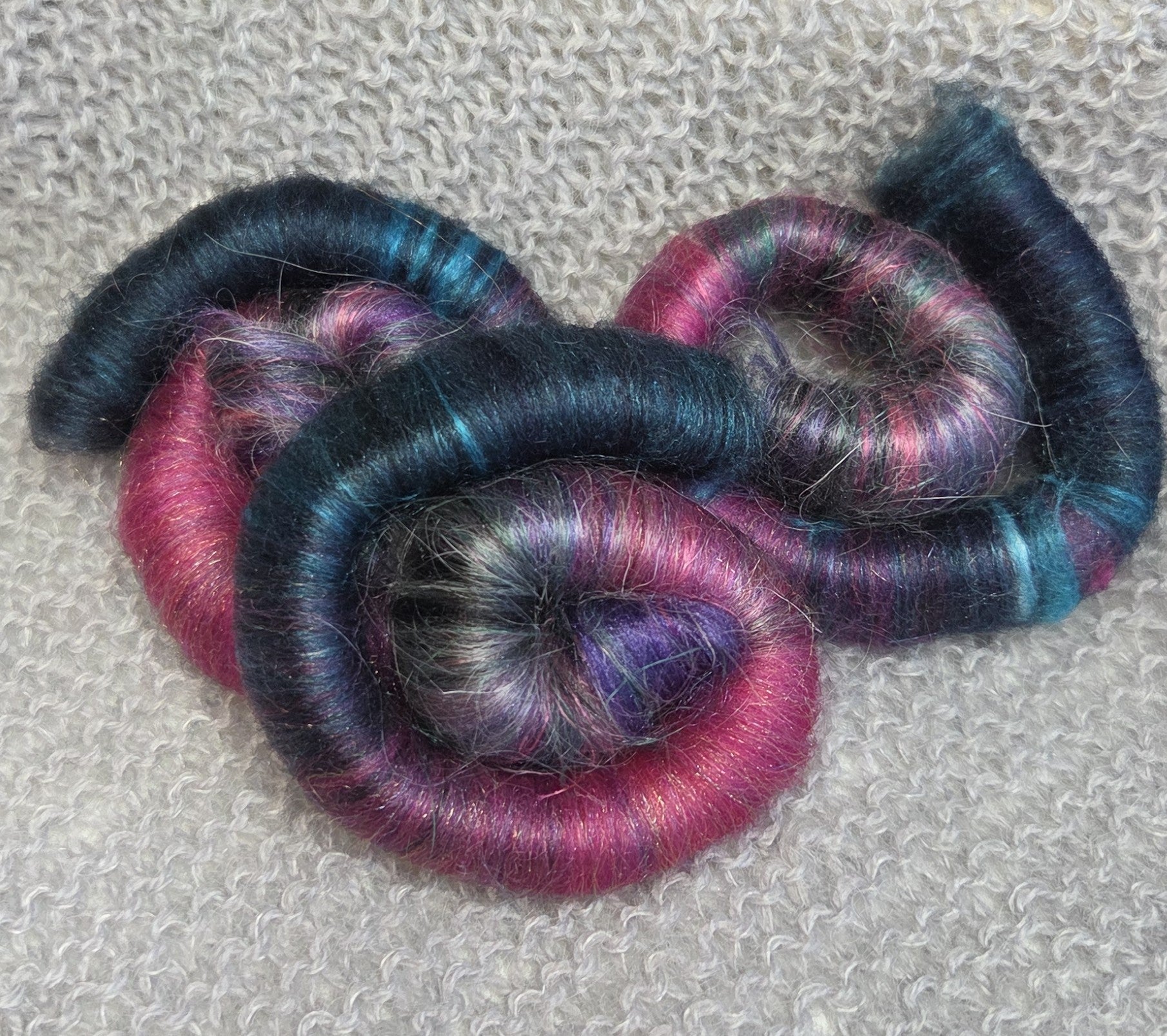 Feriesett: spinnfiber + liten handtein